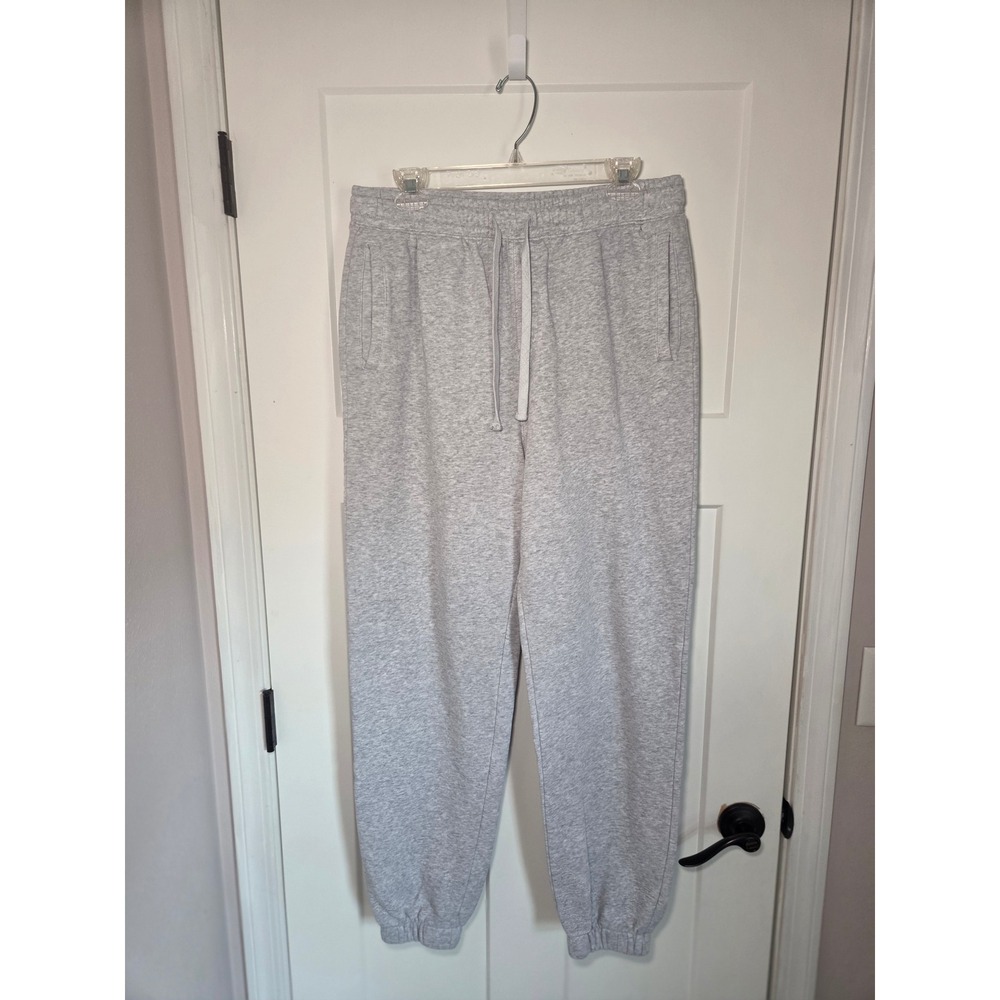 Cotton On Mens Grey Fleece Joggers Sweatpants Medium Light Grey Marle Pockets